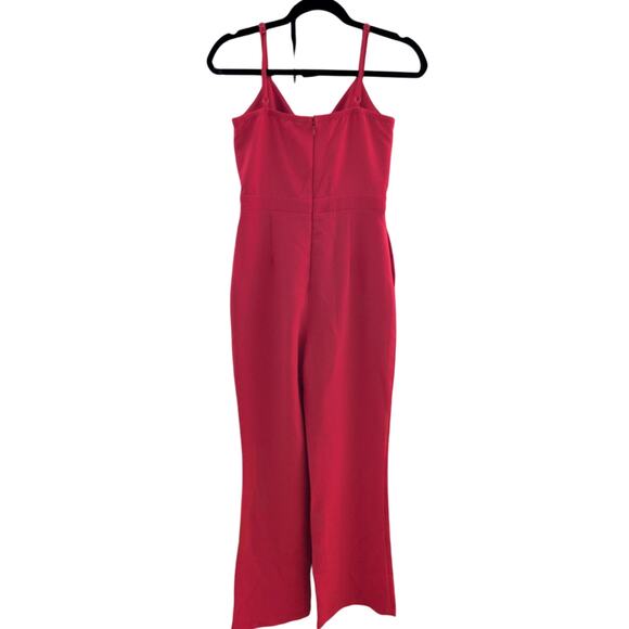 Socialite Women Red Jumpsuit S Holiday Christmas Cherry Red Party Event New Year - Picture 2 of 6
